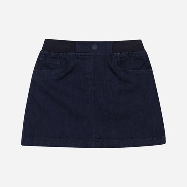 Fila Heritage Denim Girl's Skirts - Navy,NZ 560-69425